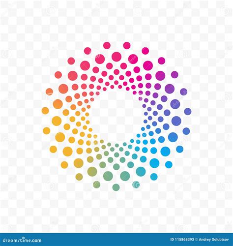 Company Color Circle Dots Vector Brand Icon Stock Vector - Illustration ...