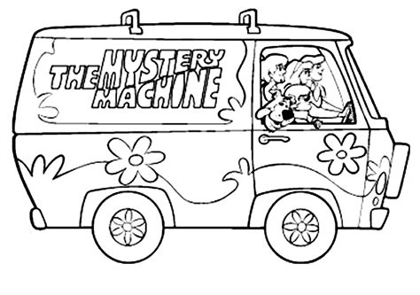 Scooby Doo Mystery Machine Clip Art