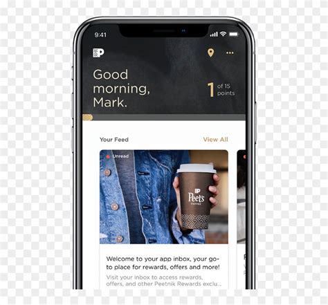 Peetnik App - Peet's Coffee Rewards, HD Png Download - 720x721 ...