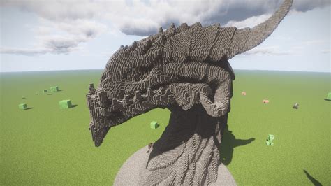 Minecraft Dragon Head Build