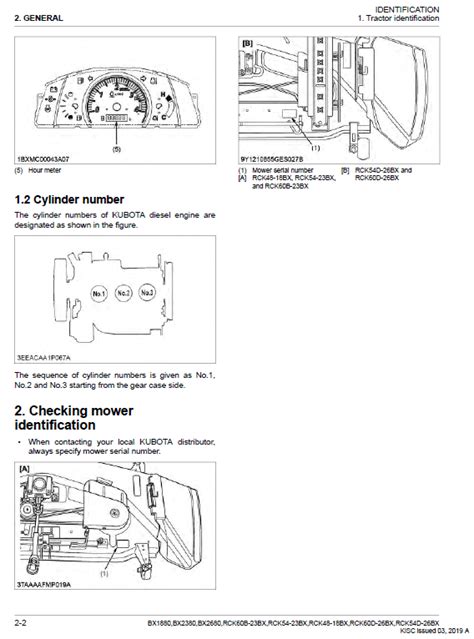 Kubota BX1880, BX2380, BX2680 Tractor Loader Workshop Manual