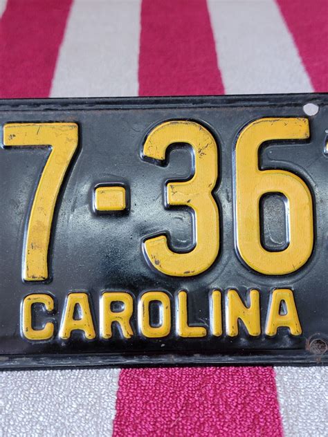 1950 North Carolina License Plate, A Pair, Two Plates | eBay