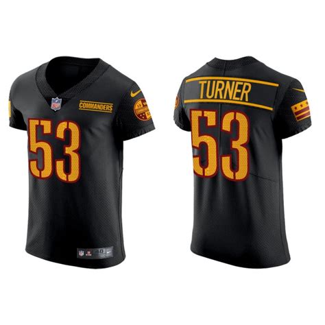 Commanders Trai Turner Black Elite Jersey