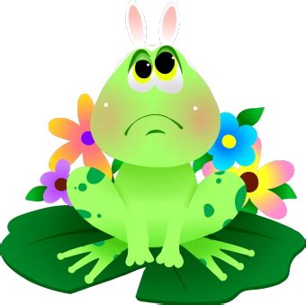 Easter Frog clip art