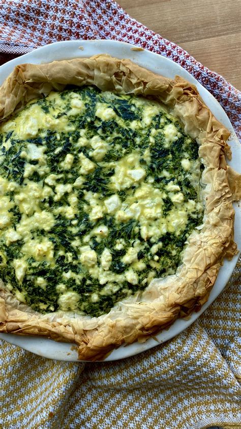 Spinach, Egg & Feta Phyllo Pie | Dining by Kelly