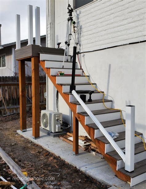 How To Install DIY Deck Railing for Stairs: A Step By Step Guide | Remodelaholic