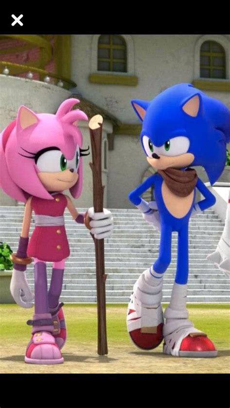 Sonic and Amy. Sonic Boom. Their so cute. | Sonic boom amy, Sonic boom ...