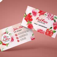Floral Business Card Template PSD | PSDFreebies.com