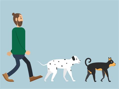 Dog walk by Manish Shrestha on Dribbble