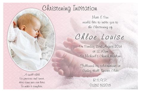 free christening invitation card template (With images) | Christening invitations, Baptism ...