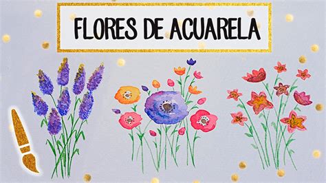 compuesto simplemente Por el contrario acuarelas de flores sencillas ...