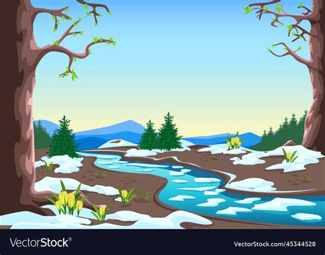 Spring nature Royalty Free Vector Image - VectorStock