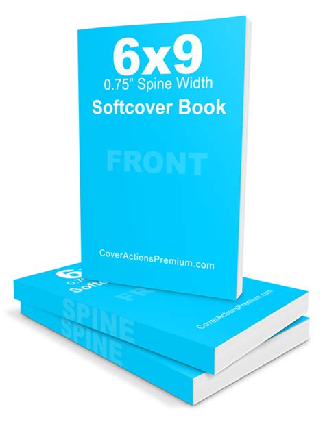 6x9 Paperback Book Mockup | Cover Actions Premium | Mockup PSD Template