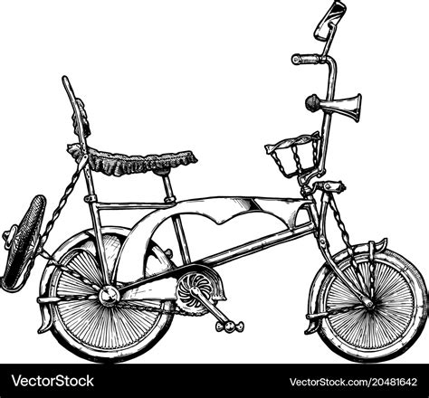 Lowrider Bicycle Drawing