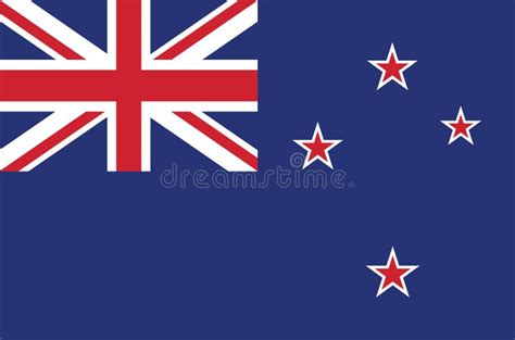 Flag of the New Zealand State Also Known As Aotearoa. Stock Vector - Illustration of background ...