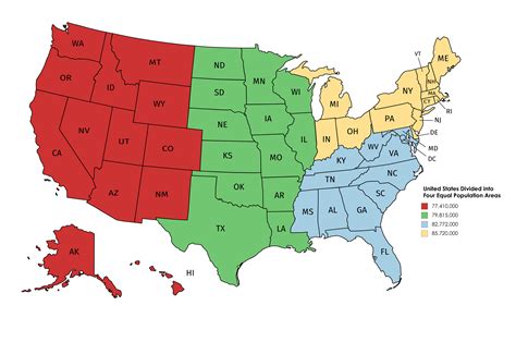 50 States Map Divided Into Regions | Map England Counties and Towns