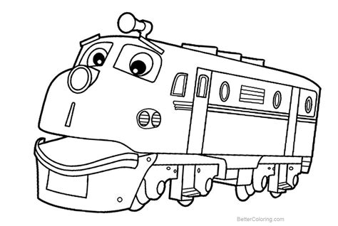 Chuggington Coloring Pages Brewster Train Wilson Koko Speedy - Free ...