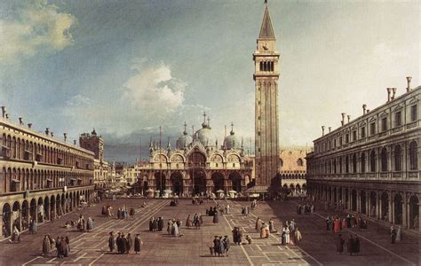 CANALETTO. Piazza San Marco with the Basilica,... - art magnifique