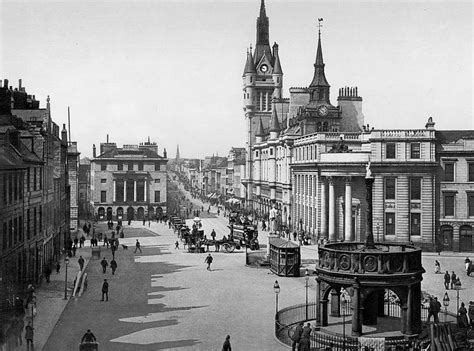 Tour Scotland Photographs: Old Photograph Castle Street Aberdeen Scotland