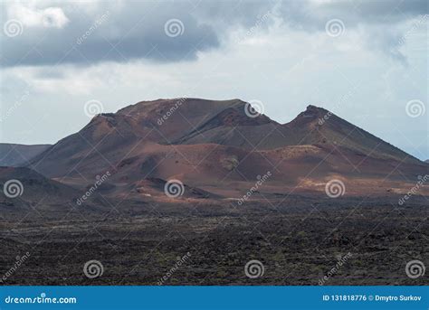 Rugged Landscape of Volcanic Rock, Lanzarote Island, Canary Islands, Spain Stock Photo - Image ...