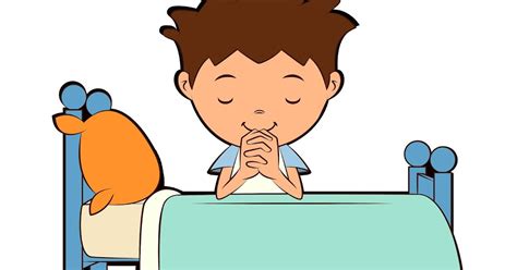 Artes: Molde de um menino orando na beira da cama