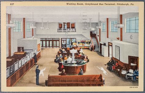Waiting Room, Greyhound Bus Terminal, Pittsburgh, Pa. | Flickr