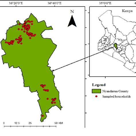 Map of Nyandarua county. | Download Scientific Diagram