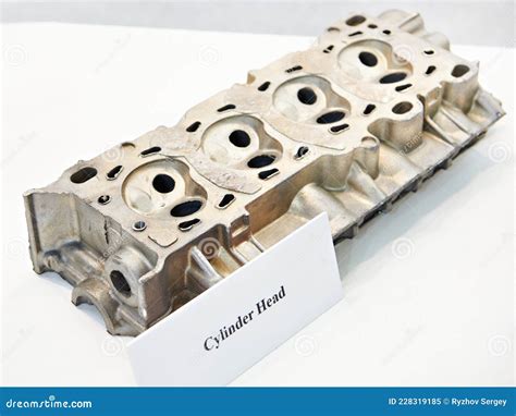 Car cylinder head stock image. Image of industrial, manufacture - 228319185