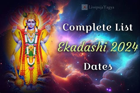 Ekadashi Dates in 2024 | Ekadashi Fasting Days 2024 List