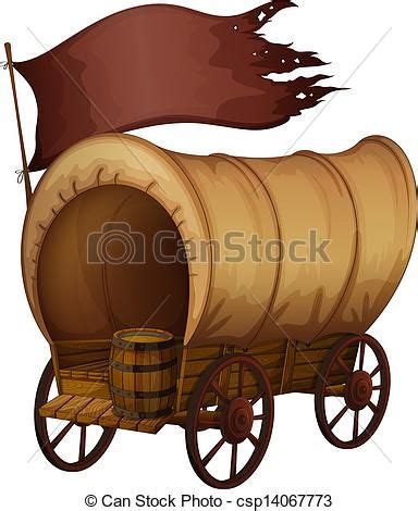 free clip art covered wagons | wagon - stock illustration, royalty free illustrations, stock ...