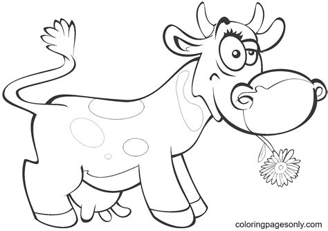 73 Cow Coloring Pages - ColoringPagesOnly.com