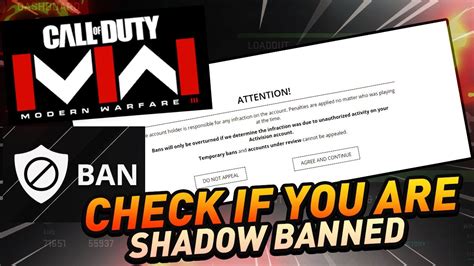 How to check if you are SHADOW BANNED in MW3 / Warzone / MW2 - YouTube