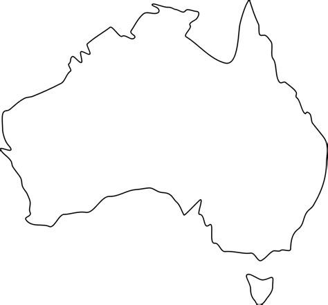 Australias Outline - ClipArt Best