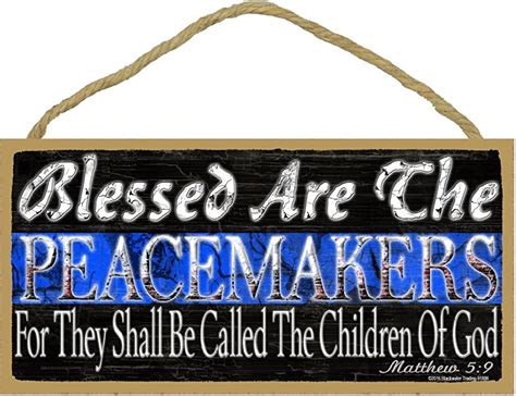 Metal plaque BLESSED are the PEACEMAKERS - campestre.al.gov.br