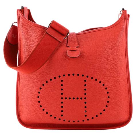 Hermes Evelyne Bag Gen III Clemence GM For Sale at 1stDibs