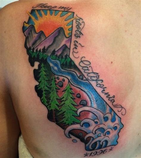 50+ State of California Tattoos Designs (2019) - Bear, Flowers | Tattoo Ideas