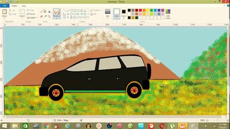 HOW TO DRAW A CAR IN MS PAINT - YouTube