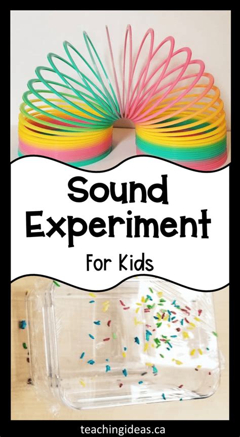 Sound Experiment for Kids to See Sound - Hands-On Teaching Ideas