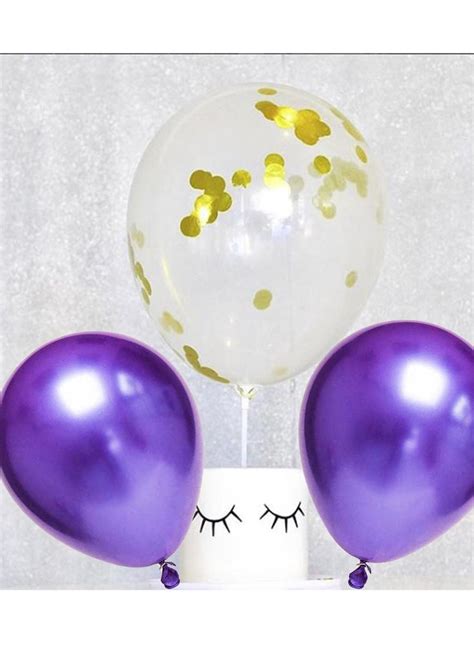 Confetti balloons Purple Balloon Bouquet Balloon Bouquet | Etsy ...