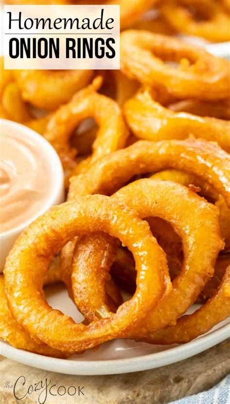 These homemade onion rings are deep fried in a light and airy beer ...