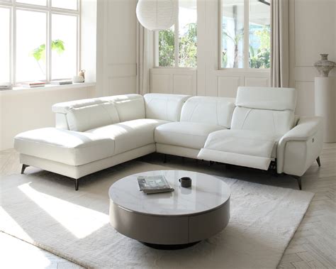 Buy Marina Leather Recliner Corner Sofa Online in London, UK | Denelli Italia