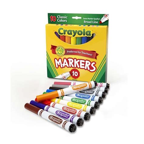 Crayola Markers 10 Pack - 071662077228