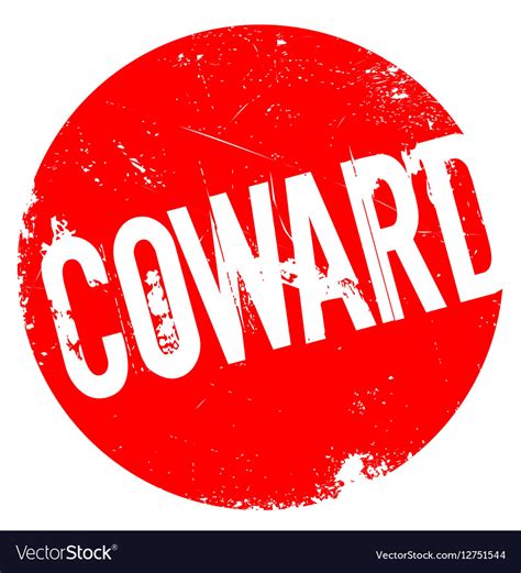 Coward rubber stamp Royalty Free Vector Image - VectorStock