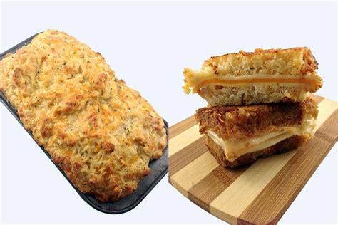 I took some Red Lobster Cheddar Bay Biscuit mix, made a loaf of bread out of it and used the ...