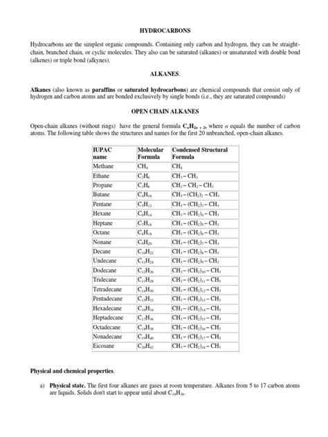 Alkanes and Cycloalkanes | PDF | Alkane | Hydrocarbons