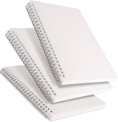 INNAXA Dot Grid Notebook Spiral - Dotted Journal with 480 Pages,100gsm ...