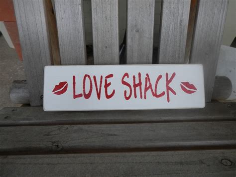 Items similar to Love Shack wooden sign on Etsy