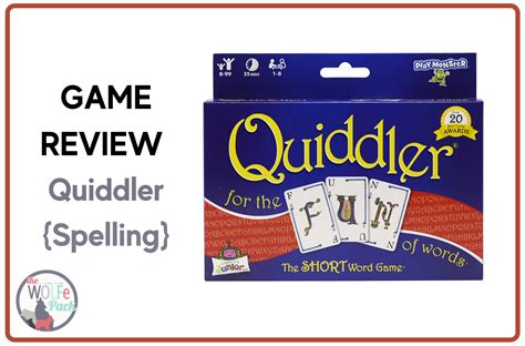 Game Review: Quiddler {Spelling} - The WOLFe Pack