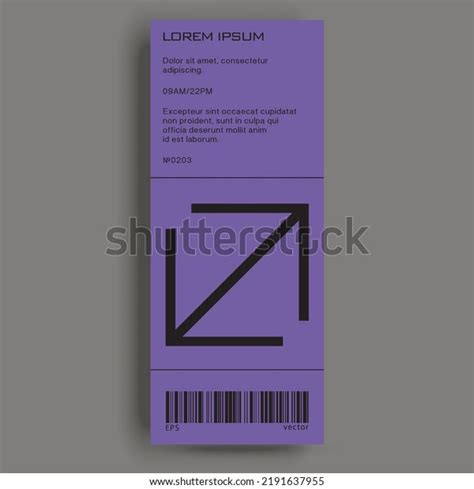 Brutalist Poster Design Template Layout Bold Stock Vector (Royalty Free ...