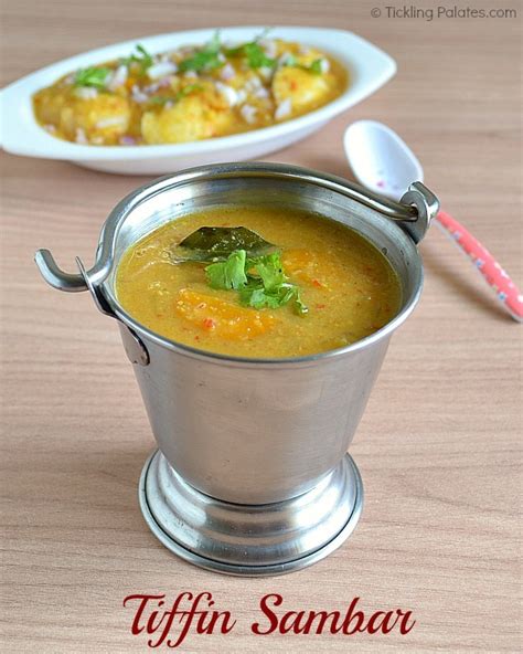 Tiffin Sambar Recipe – Side Dish for Idli/Dosa | Tickling Palates